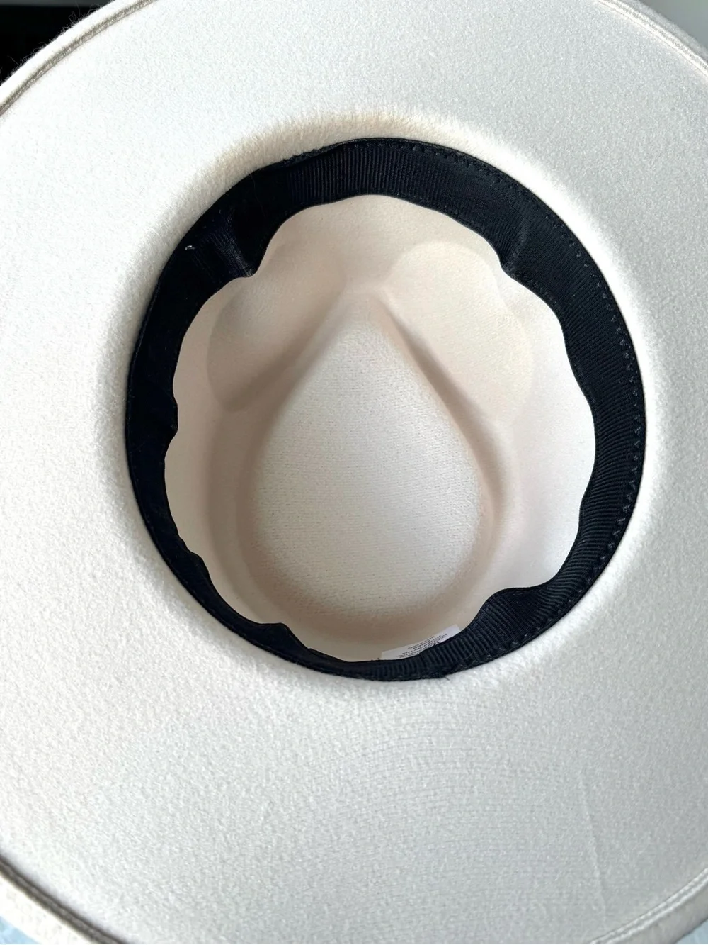 Pale Pink Wide-Brim Fedora with Paisley Band
